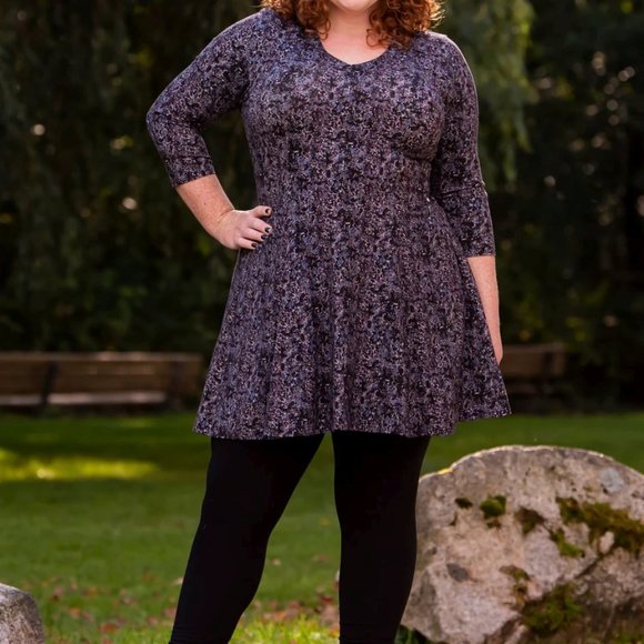 Blue Sky Clothing Wilma Tunic - Blue Space 3X - Picture 2 of 3